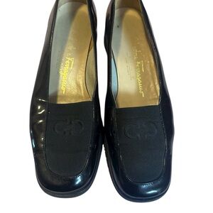 Salvatore Ferragamo Glossy Black Women's Flats